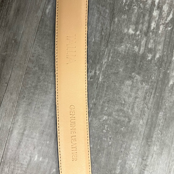 Tallia Navy Blue Leather Belt 38 - Picture 7 of 7